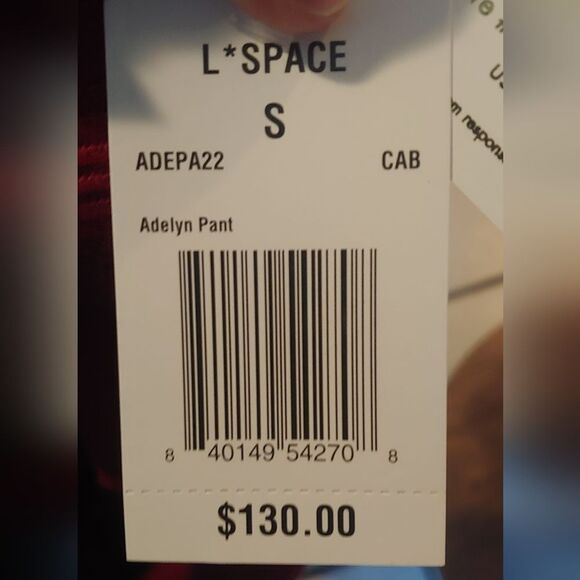 NWT L*Space Adelyn Pull On Soft Pant Sz S Cabernet NEW - Picture 7 of 9